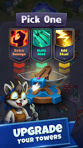 Tower Rush upgrade choice screenshot from Google Play